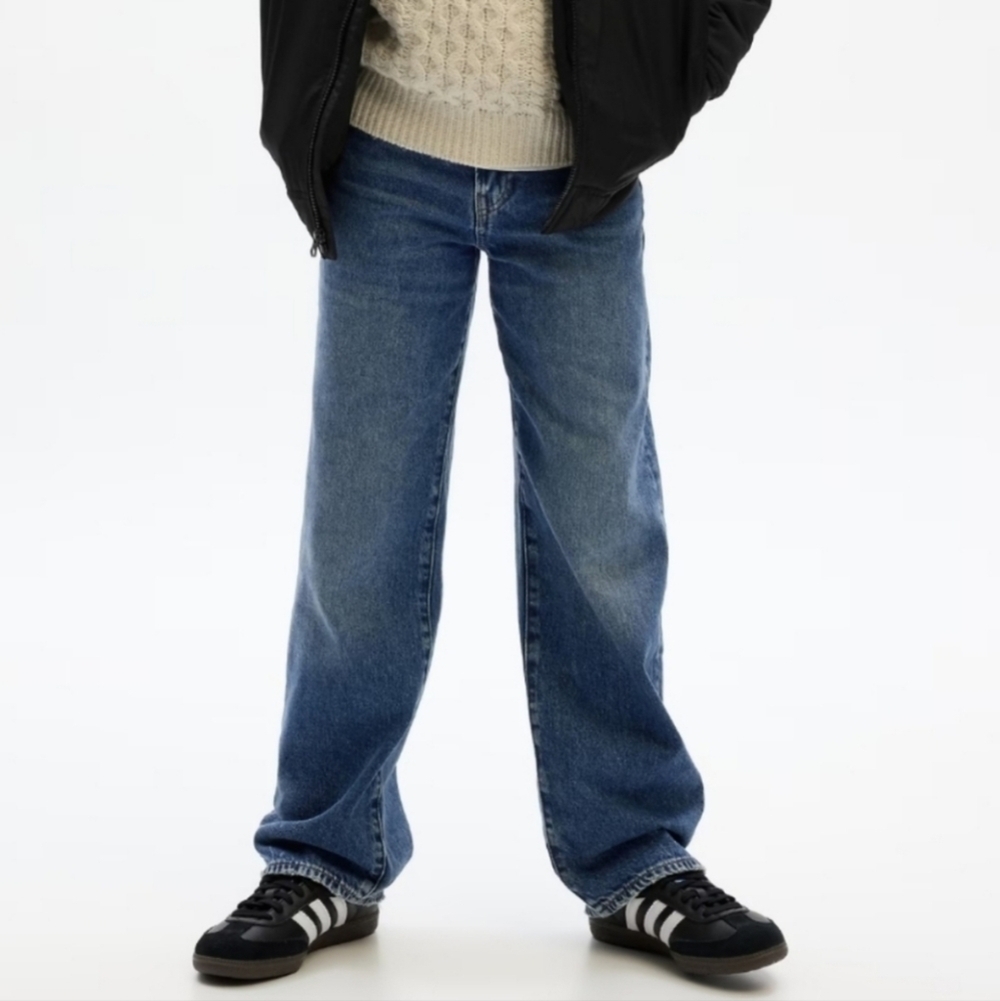 Gap Super Loose Dark Wash Straight Cut Jeans Size Boy's 10